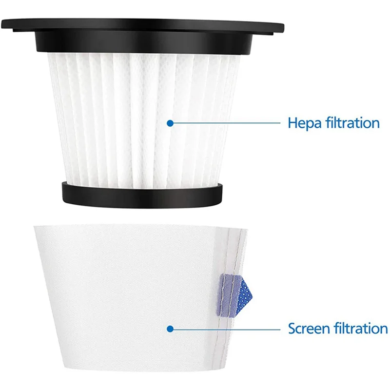 عبوة A005-6 فلتر HEPA بديل متوافق مع مكنسة MOOSOO K17 اللاسلكية