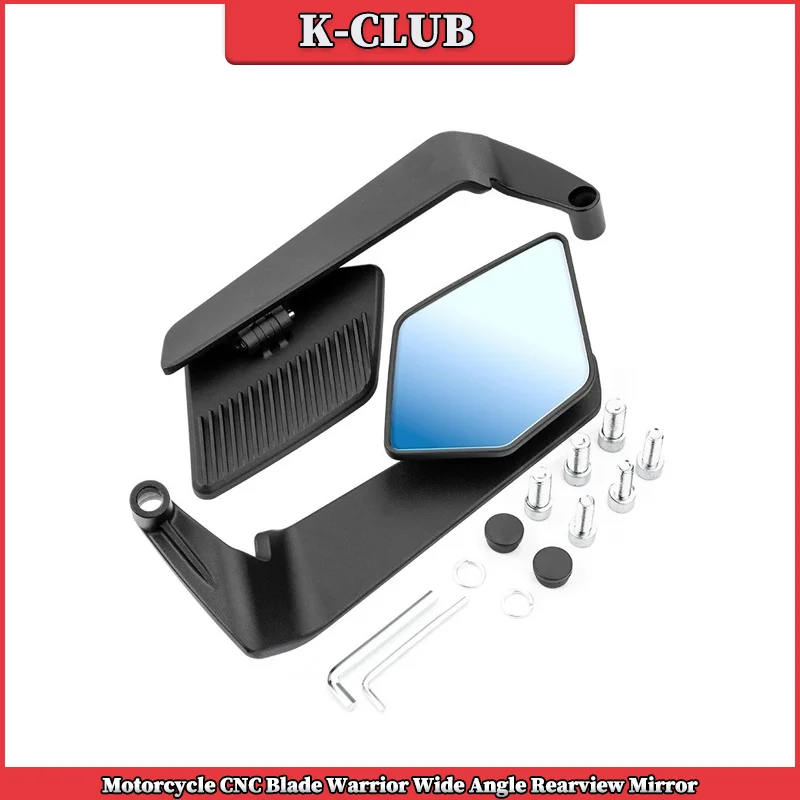 دراجة نارية CNC شفرة المحارب زاوية واسعة مرآة الرؤية الخلفية لسوزوكي SV650 / SV650X / DL650 / VSTROM 650 / V STROM 650XT