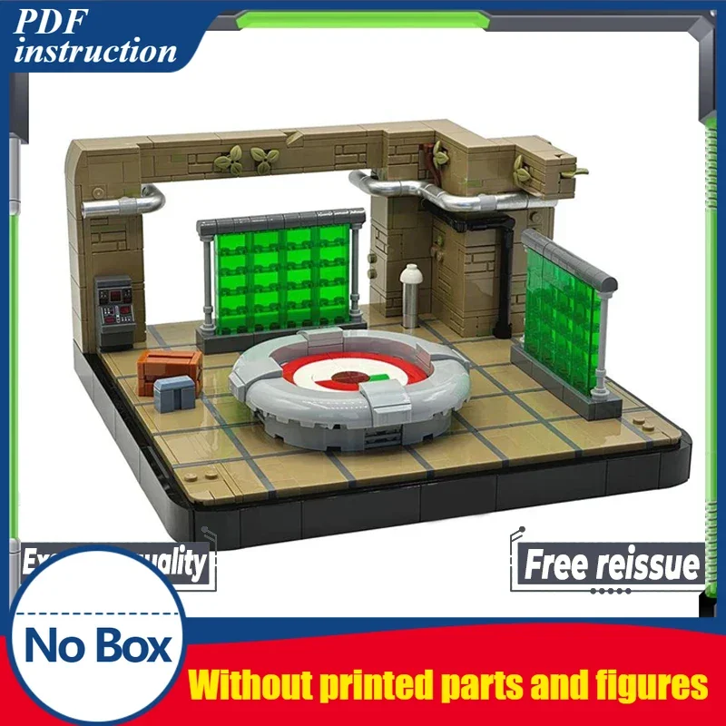 

Звездная модель фильма Moc, строительные кирпичи, база для посланий, стратегический центр, технология, модульные блоки, подарки, рождественские игрушки, наборы «сделай сам», сборка