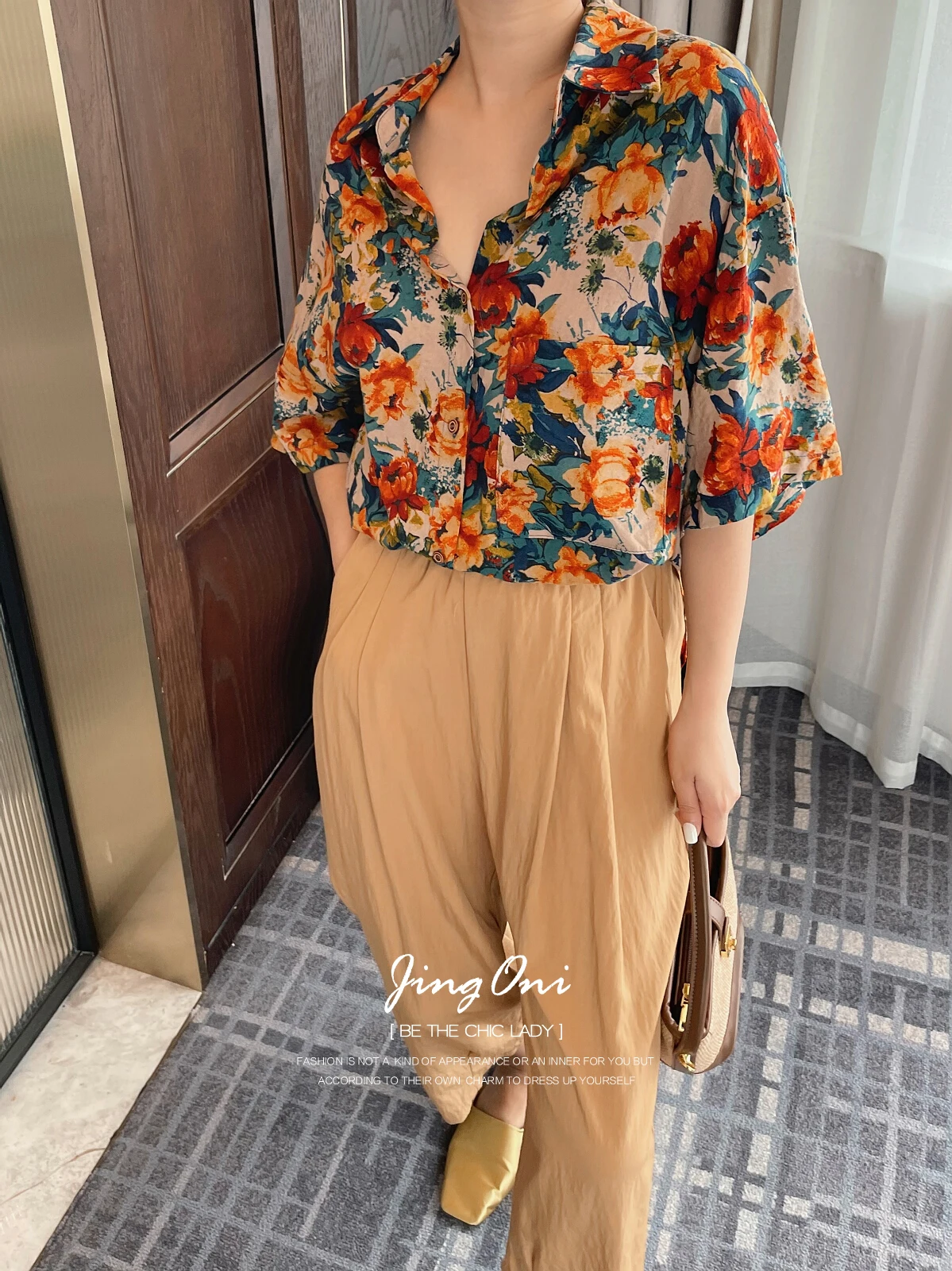 Bloemenshirts Blouses Y 2K Dameskleding 2024 Zomermode Koreaanse Stijl Elegante Vintage Top Korte Mouw Casual Crop Oversized