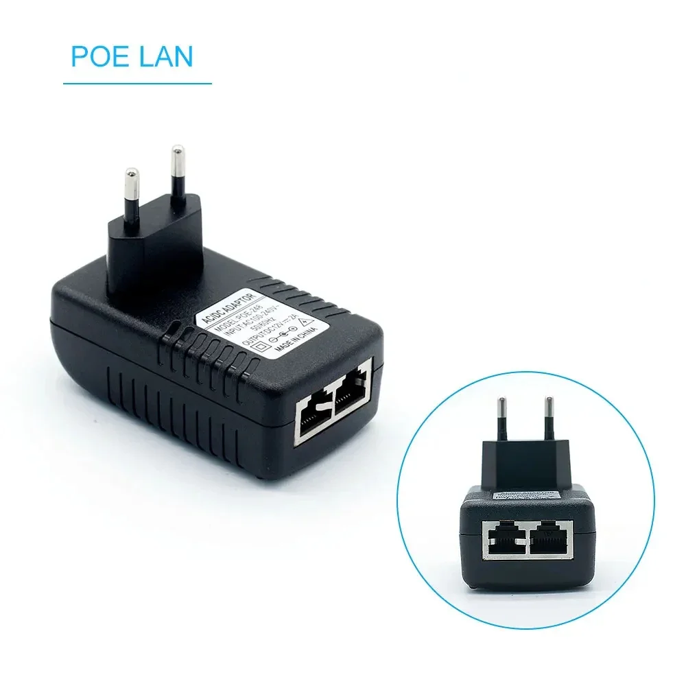 12V 15V 24V 48V POE Injector EU US Plug For CCTV IP Camera Power Supply Ethernet Adapter Phone AP
