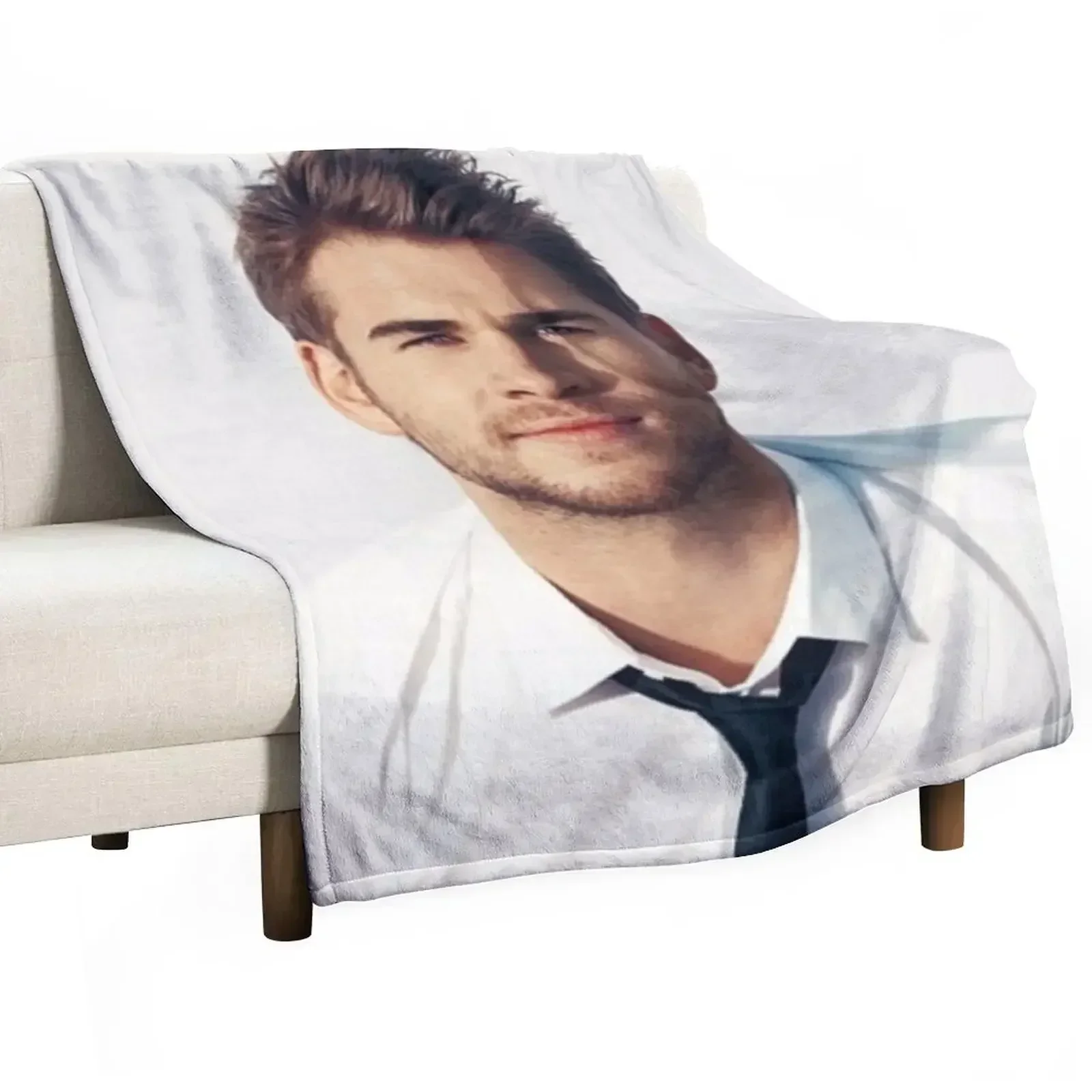 

Liam Hemsworth Throw Blanket Cute Sofas warm winter anime Blankets