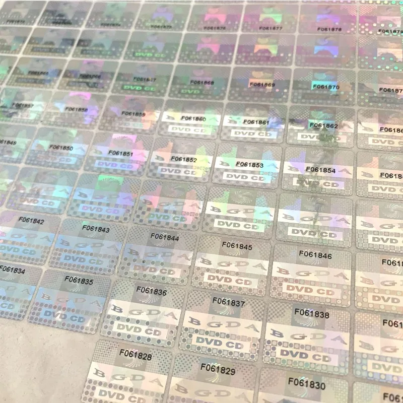 1000Pcs Anti Counterfeit Labels Custom Laser Logo Printing Disposable Security Stickers For Cosmetic Electronic Goods