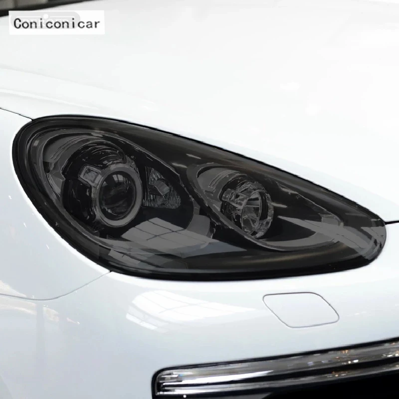 For Porsche Cayenne 2019 2020 2011-On 958 Car Headlight Protection Tint Film Smoke Black Transparent TPU Protective Sticker