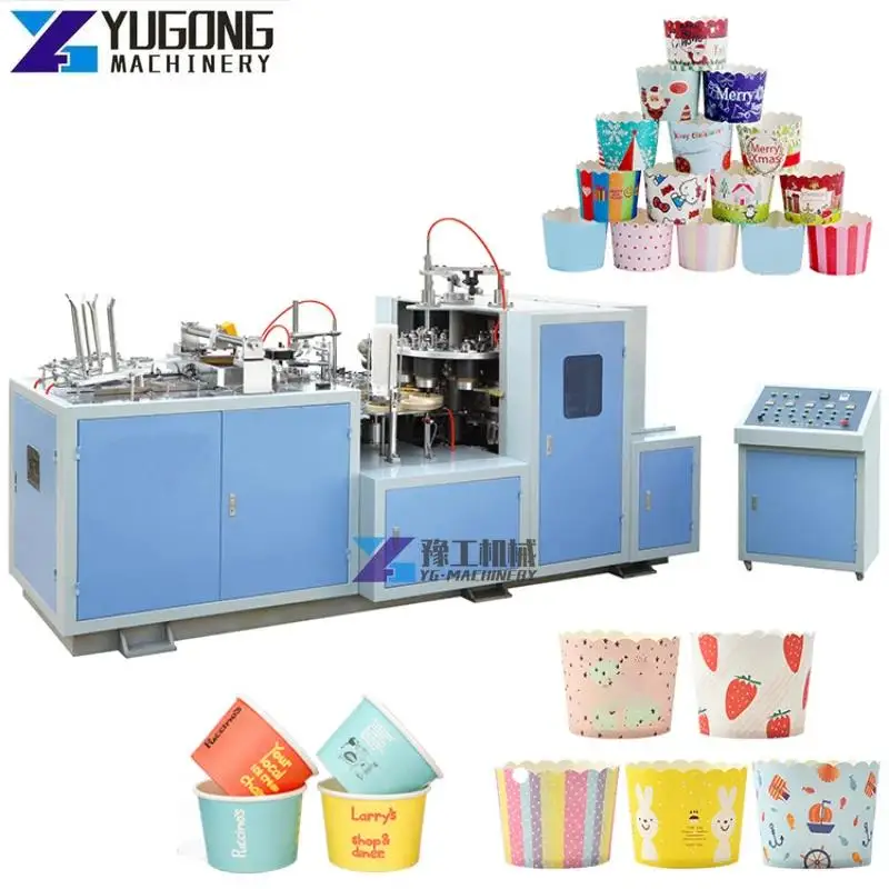 High Speed Fully Automatic One Time Paper Cup Machine Prices India Marketing Copper Motor GSM Power Engine Pump Technical