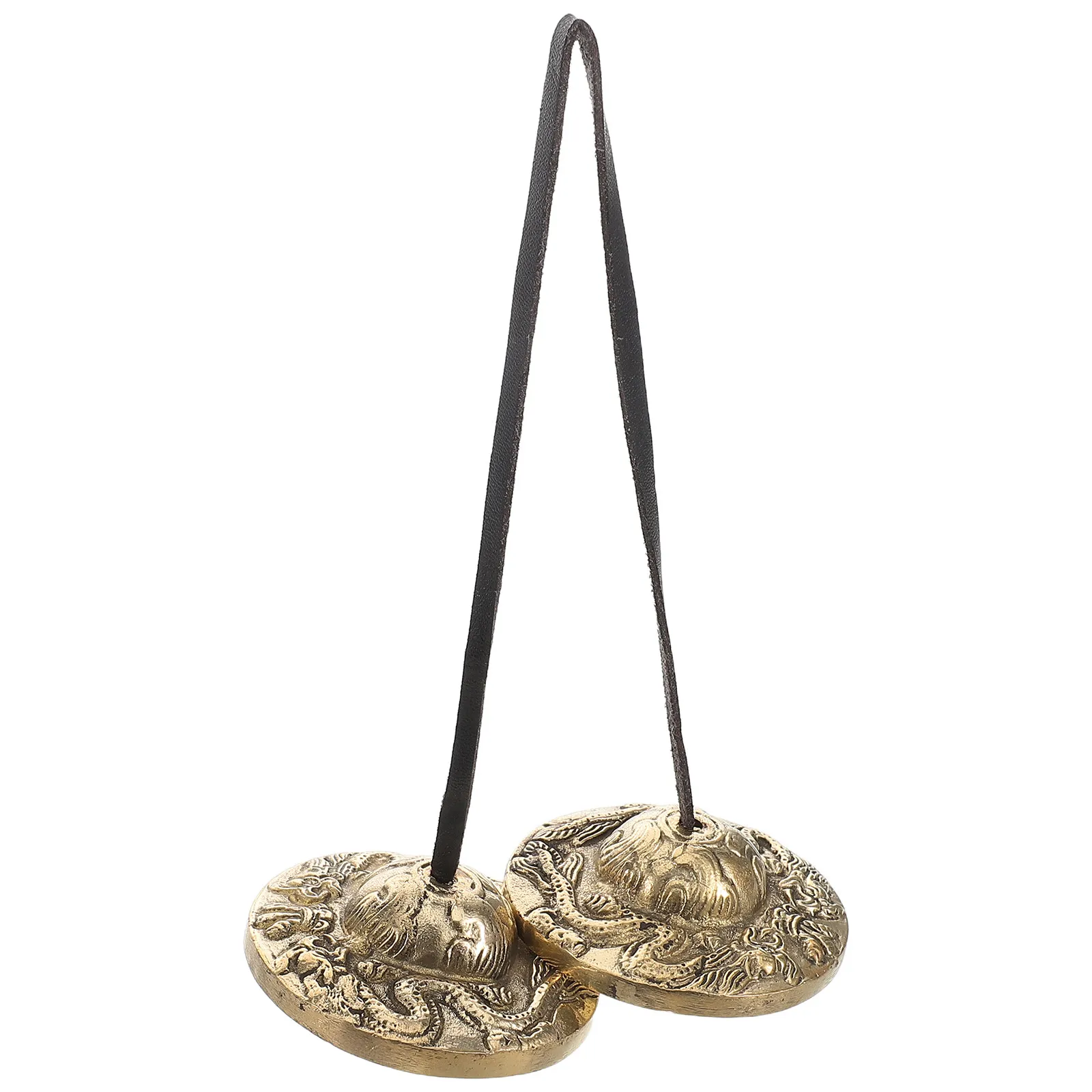 Cymbales tibétaines Tingsha en laiton, cloches de méditation artisanales en cuivre népalais pour le yoga, la pleine conscience, la guérison, la décoration Feng Shui