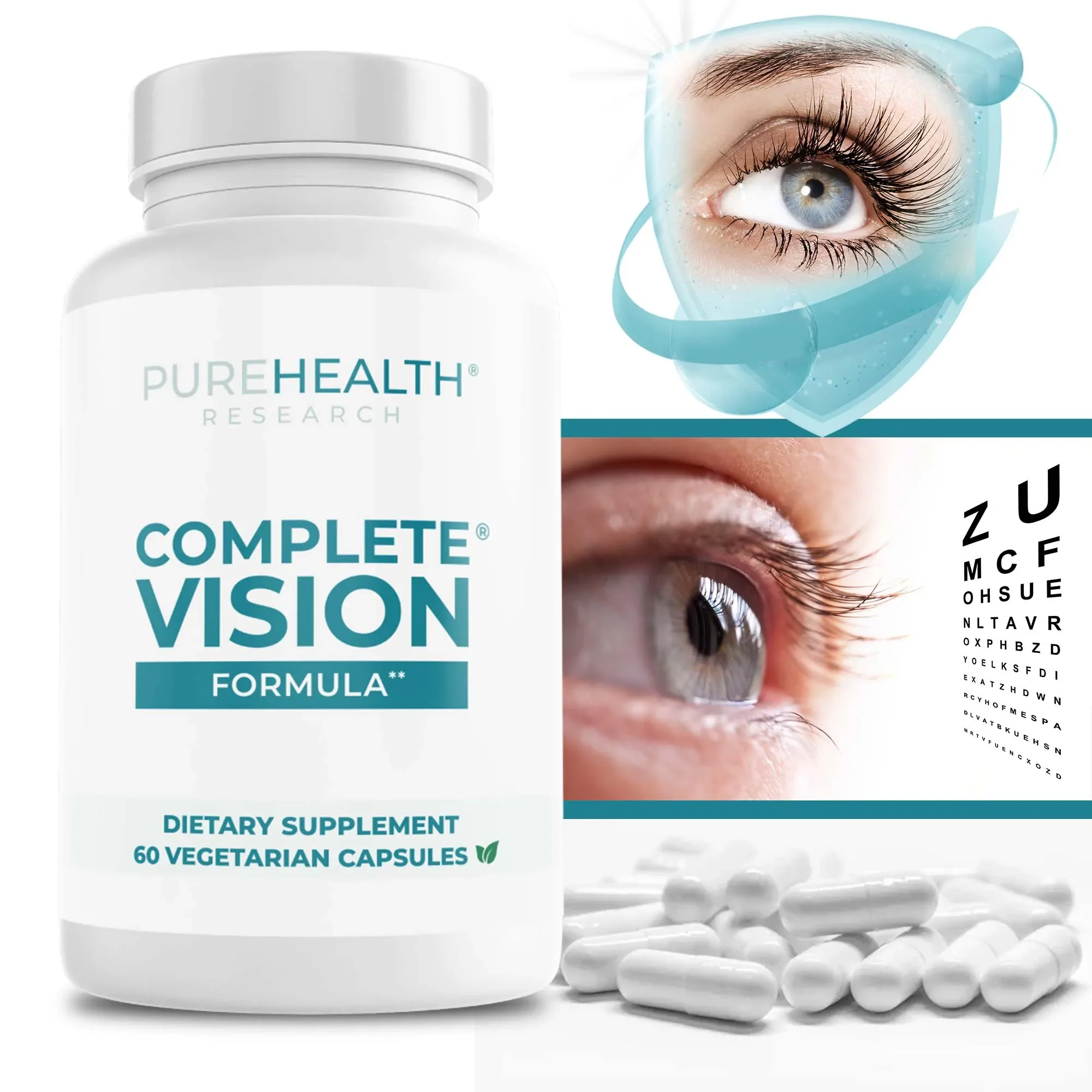 

Complete Vision - Contains Lutein and Zeaxanthin To Promote Vision and Eye Health. Multivitamin To Improve Eye Fatigue
