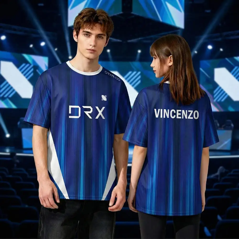 

DRX Esports Club 2026 New Jerseys Summer VINCENZO RICH Daily Training Apparel Men's And Women's Customizable Name T-Shirts