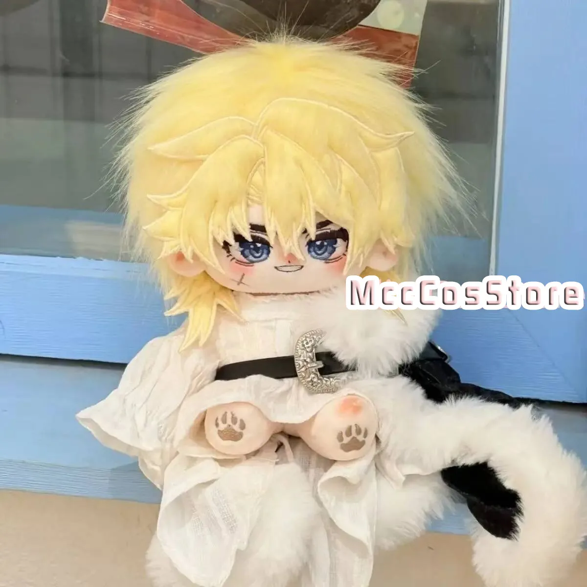 

20Cm Genshin Impact Varka Plush With Skeleton Dress Up Toy Anime Cotton Doll Cosplay Room Decor Girl Birthday Gift Xmas