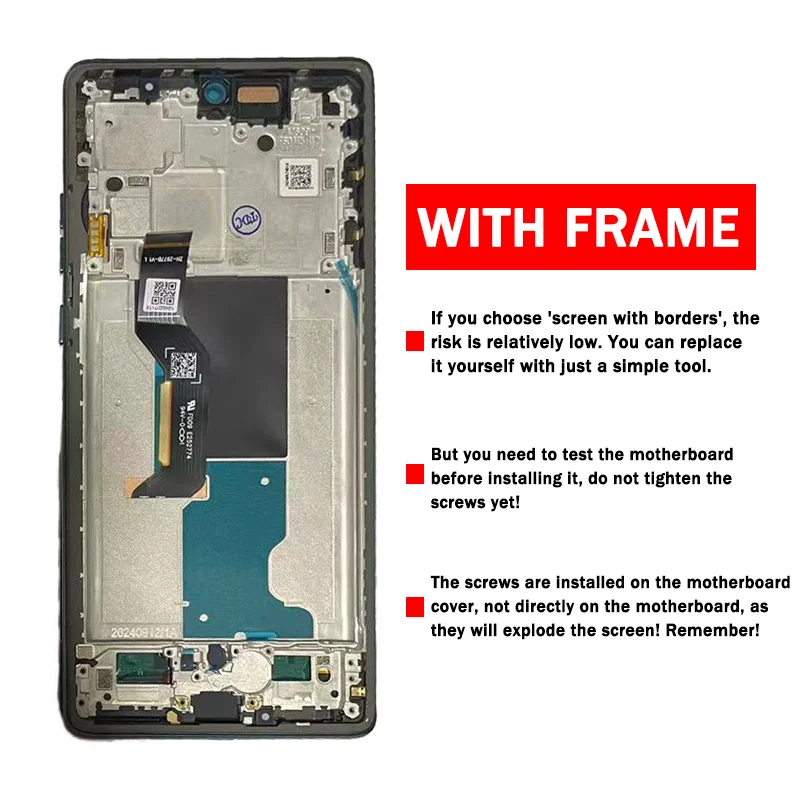 New TFT Edge50 Fusion Display for Motorola Moto Edge 50 Fusion LCD Touch Screen Digitizer XT2429-1 LCD Display Replacement