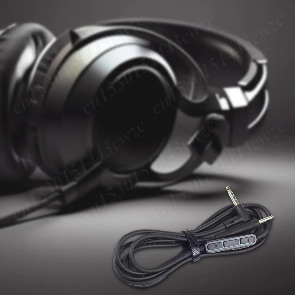 เปลี่ยนสายสัญญาณเสียง 3.5 มม.ถึง 2.5 มม.พร้อมไมโครโฟนอินไลน์ Volume Control สายต่อสายหูฟังสําหรับ Bose QC25/QC25i