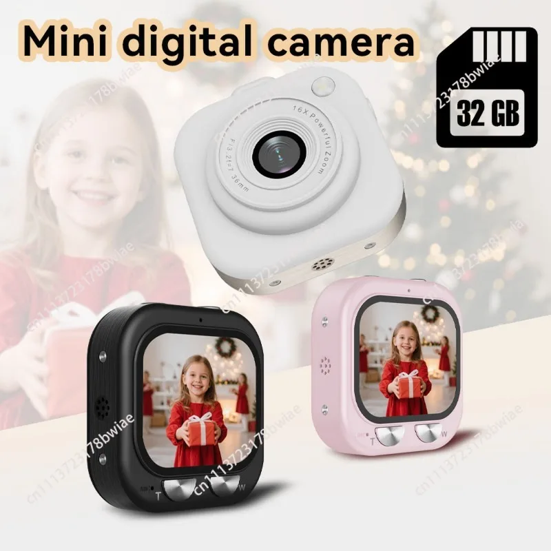High-definition mini camera with screen: compact, portable, and perfect for students – campus surveillance, timed photo