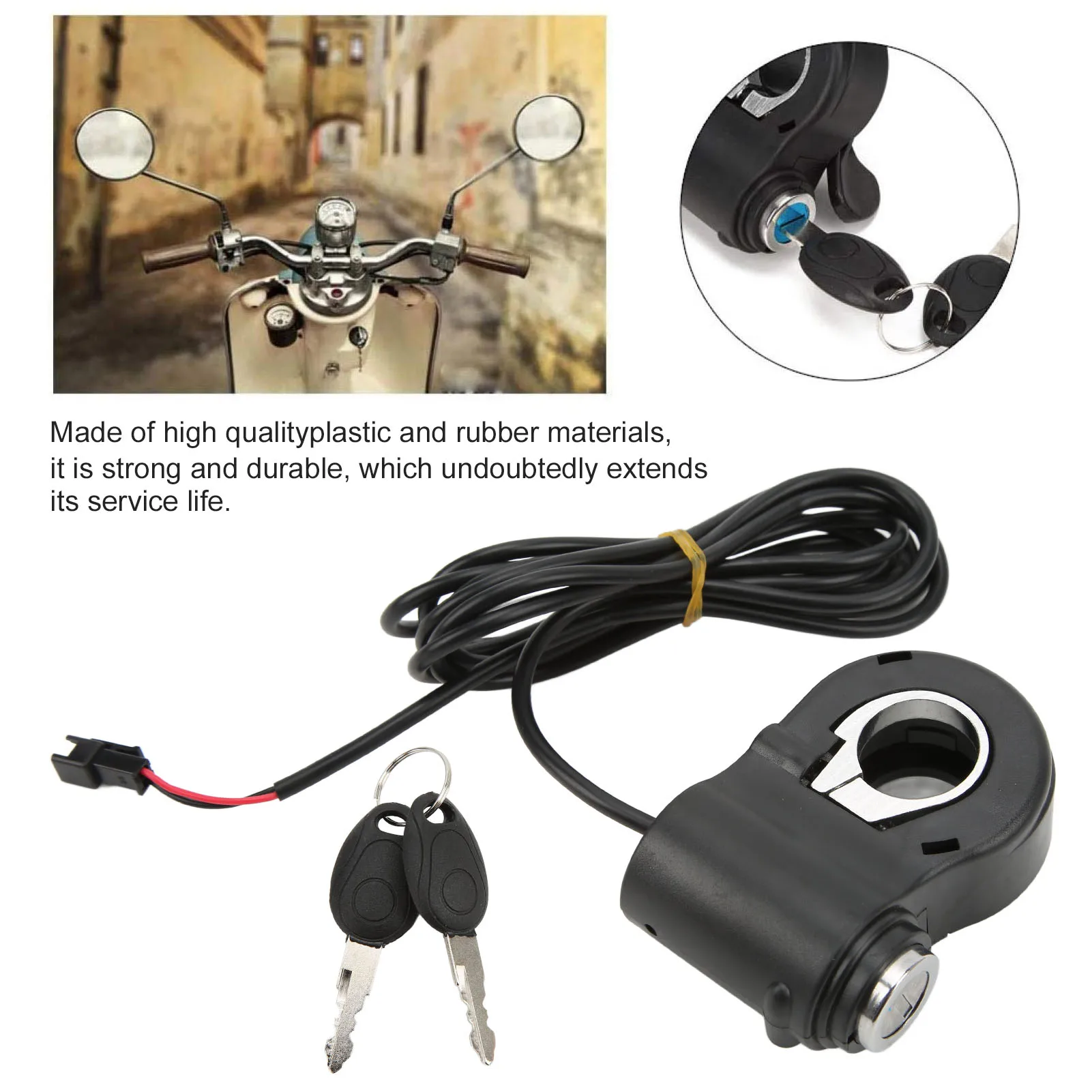 12/24/36/48V Universal  Electric Scooters Thumb Lock Kit with Handlebar Switch Electric Scooters Handlebar Switch