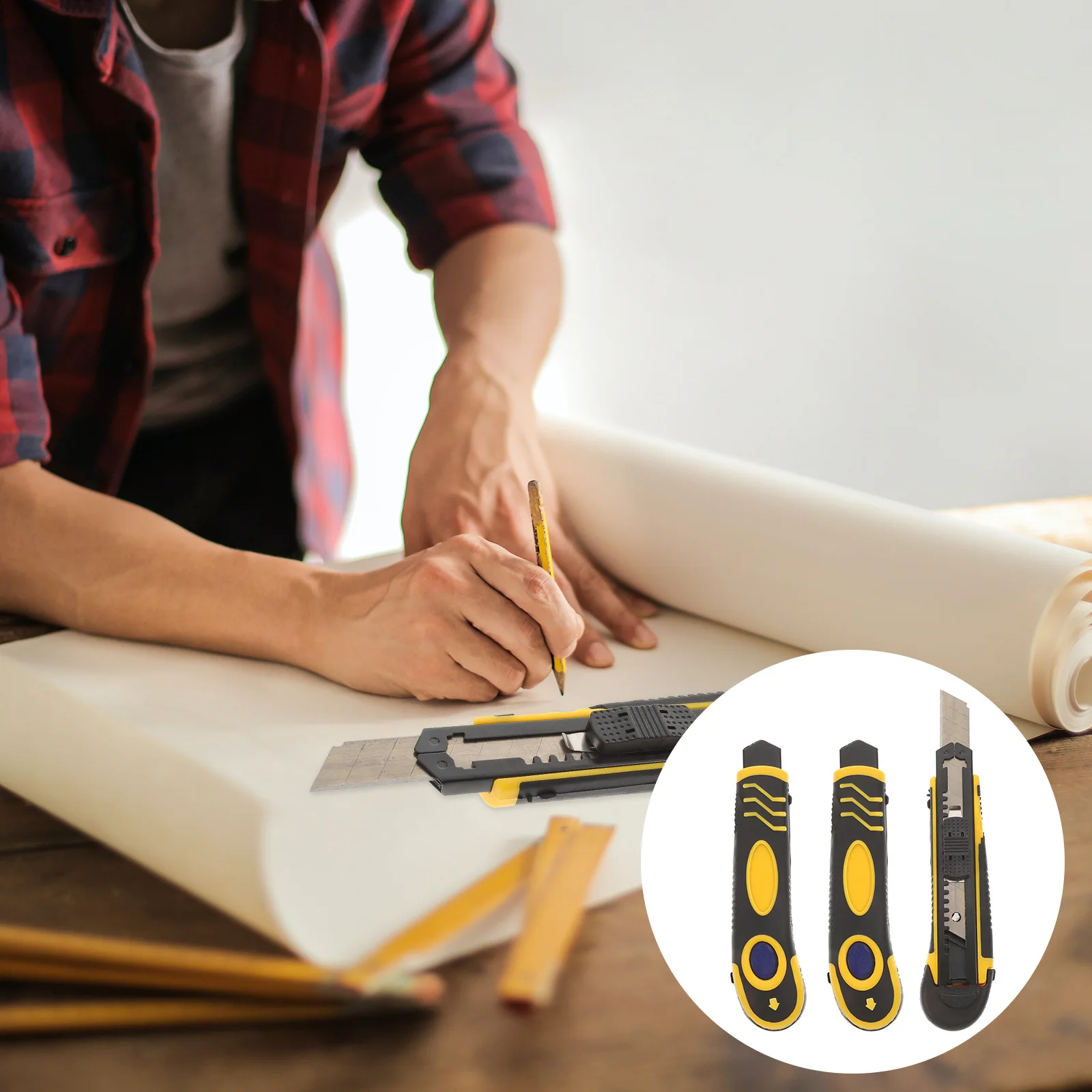 3Pcs Sharp Hard Material Art Cutter Utility Tool for Smooth in Various Situations Cutter Utility Cutting Tool