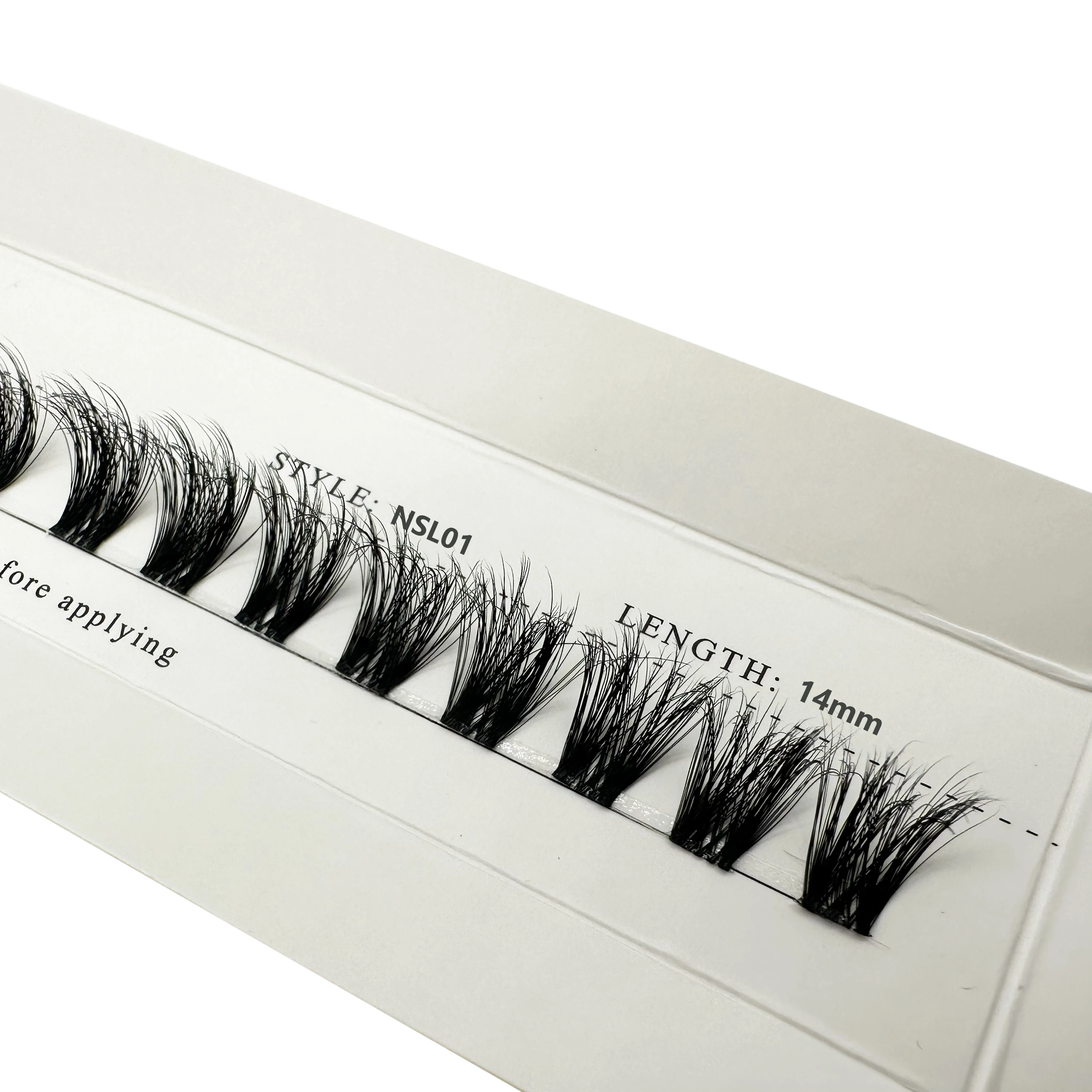 Natürliche Cluster-Wimpernverlängerung, D-Curl, einzelne Wimpern für Anfänger, superfeines Band, dünne, weiche, leichte, wiederverwendbare Wimpern – Detail 7