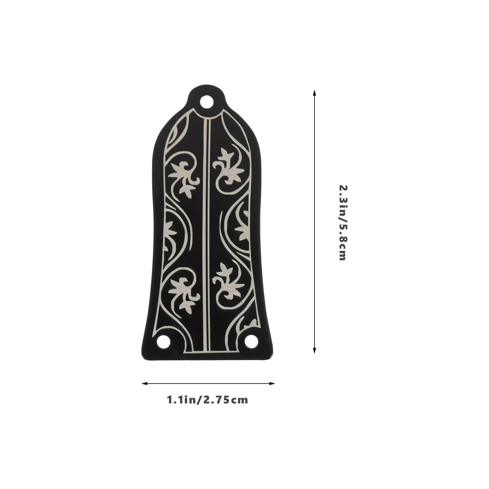Guitar Truss Rod Cover Replacement Metal Instrument Part Strong Durability Smooth Texture Glossy Finish Guitar Repair