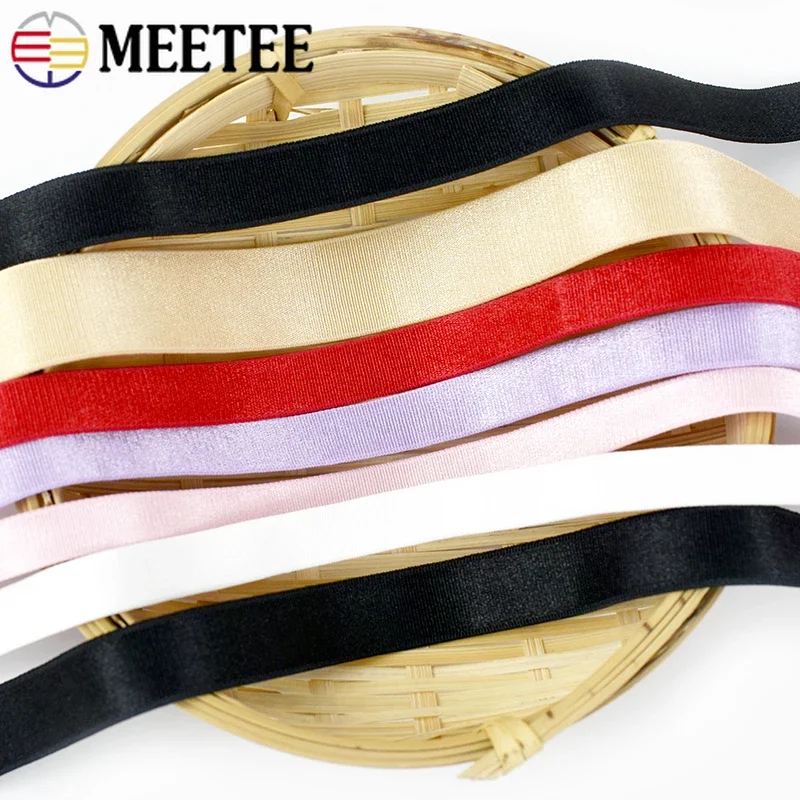 10/20M Nylon fascia elastica 6/8/10/15mm reggiseno colorato tracolla morbida elasticità Trim biancheria intima vestiti fai da te accessori per cucire