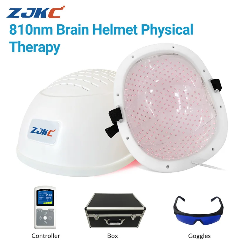 

810nm Stroke Physical Therapy Led Helmet Near Infrared Light Photobiomodulation Therapy for Parkinson Depression Home Use