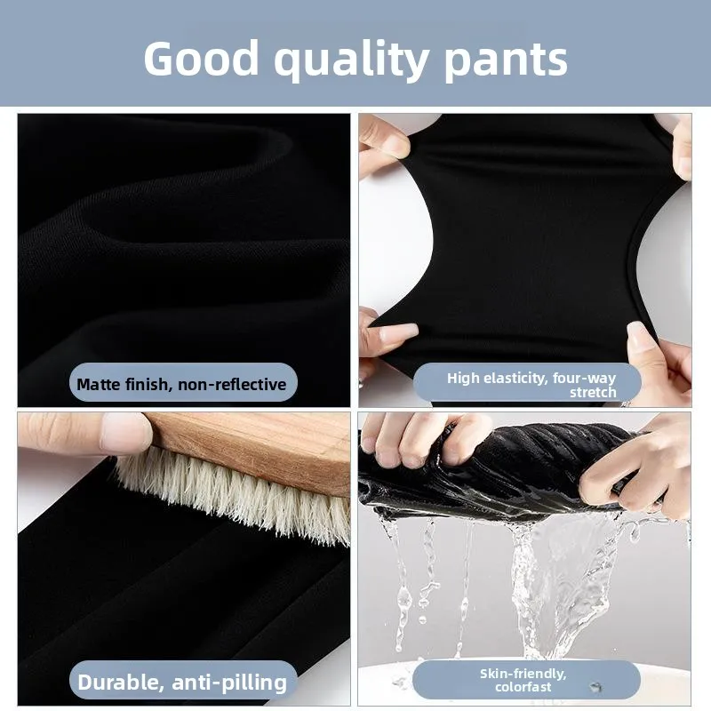 바비 샤크스킨 팬츠 하이 웨이스트 얇은 요가 스포츠 여성용 바지 봄 의상 슬리밍 포켓 디자인