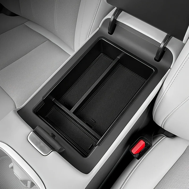 ل XPENG G6 وحدة التحكم المركزية مسند الذراع درج منظم دائم ABS صندوق تخزين أسود مع مقسم اكسسوارات السيارات الداخلية