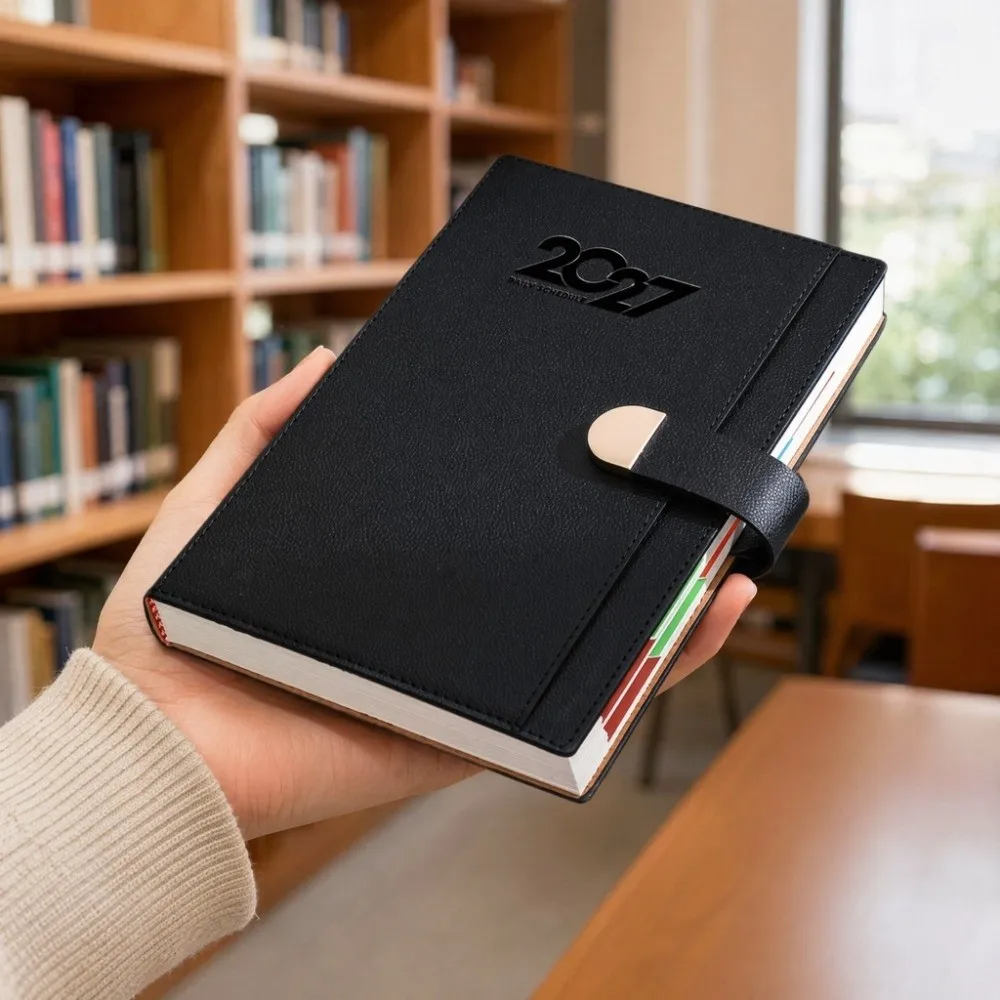 A5 2027 Schedule Book Convenient Calendar Notebook Agenda Planner Notebook Multi Functional Diary Writing Pads