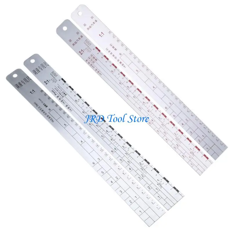 A2UD Lightweight Paint Sticks Car Body Paint Proportional Measuring Scale Mixings Rule Thin Stirring