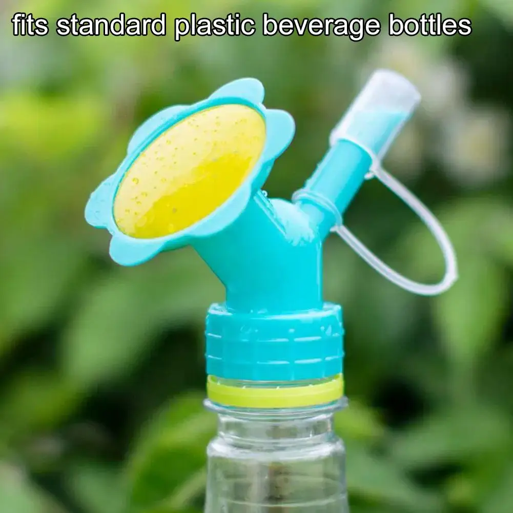 3pcs Bottle Cap Sprinkler Dual Head Bottle Top Waterer for Indoor Houseplants Mini Watering Spout for Seedling Garden Nurse