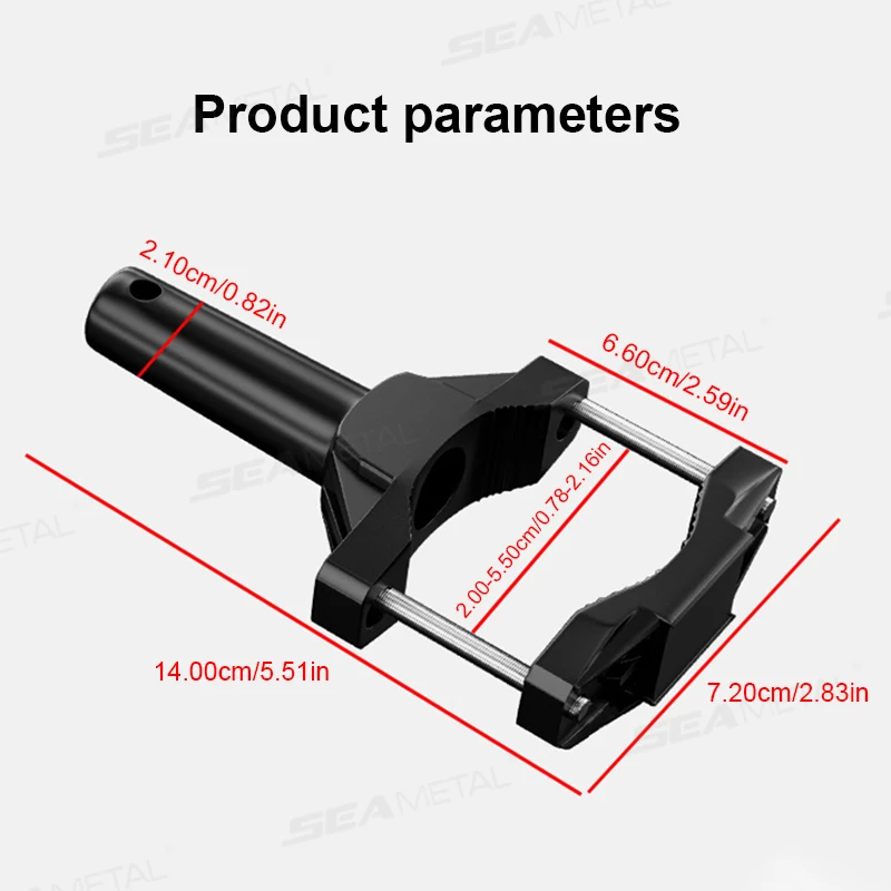 SEAMETAL Motorcycle Headlight Bracket Shock-absorbing Extension Bracket Electric Vehicles Damper Motor Bumper Shock Absorb Mount