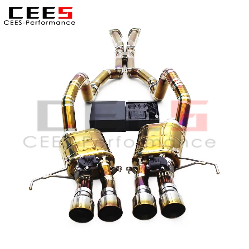

cees Auto Exhaust Pipes for Chevrolet Corvette C7 6.2L (2014-2019) Catback Valvetronic Muffler With Remote Control