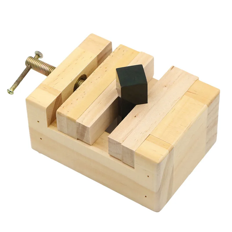 Wooden Flat Engraving Seal Stone Vise Woodworking Carving Engraving Fixing Tools Mini Clamp-on Bench Vise Flat Tongs