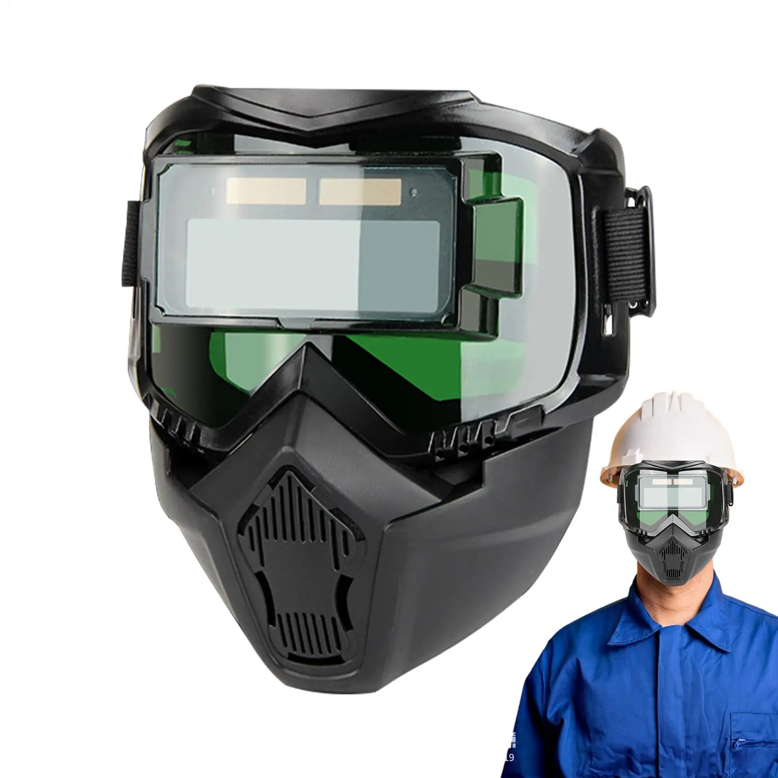 

Head Mounted Detachable Automatic Welding Mask Goggles Light Filter Anti-glare Welding Helmet Equipments Protective Helmet
