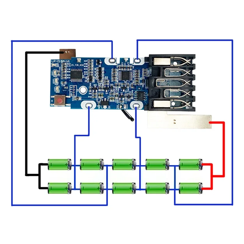 For M18 Li-ion Battery Plastic Case PCB Charging Protection Board Box Shell For Milwaukee 18V 6Ah Label Lithium Battery Housing