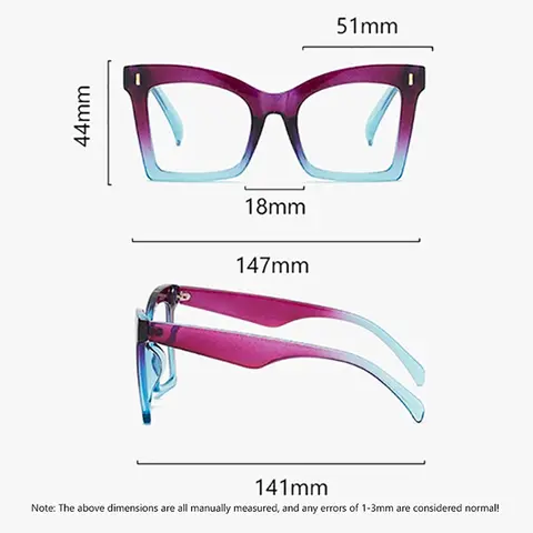 रेट्रो ओवरसाइज़्ड स्क्वायर प्रिस्क्रिप्शन आईवियर 2025 नए ट्रेंडी रीडिंग ग्लास पुरुषों और महिलाओं के लिए लक्ज़री HD लेंस प्रेसबायोपिया चश्मा 10 best sales प्रिस्क्रिप्शन लेंस वाले चश्मे - №8