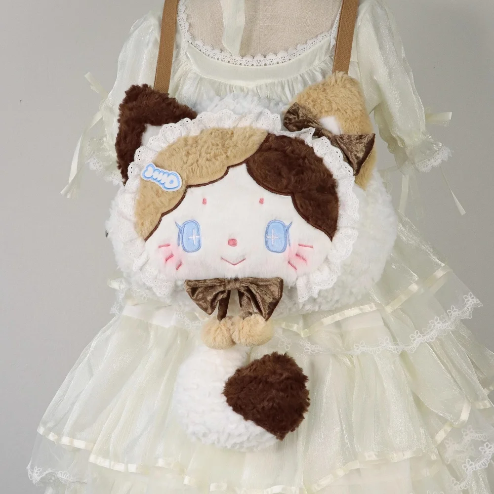 Märchen Tier Katze Plüschtier Lolita Rucksack Schulter Umhängetasche Original Cartoon Cosplay