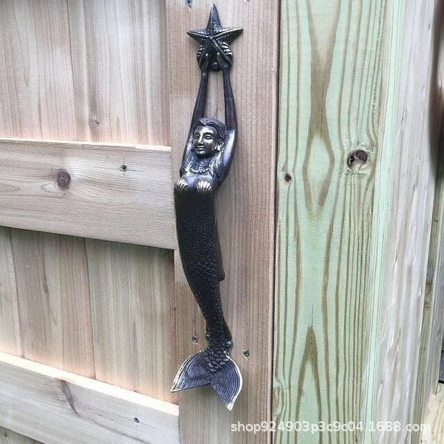 

Трансграничный дизайн декоративной ручки «Русалка», изделия ручной работы из смолы, украшения для дизайна сада и дома, декоративная ручка