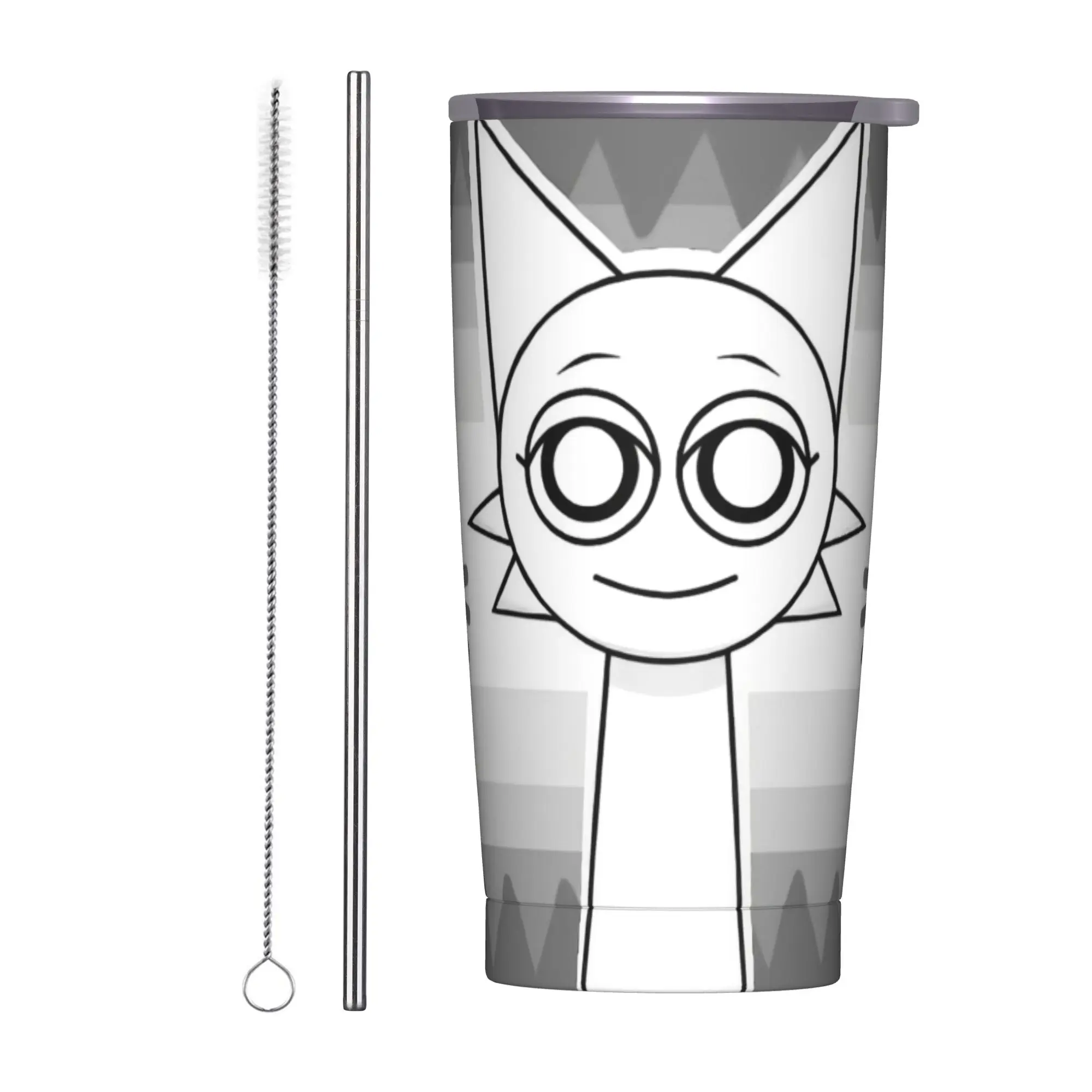 Sprunki Cartoon Anime Tumbler Vacuum Insulated  Thermal Cup Vacuum Flask School Mugs Hot Cold Drink