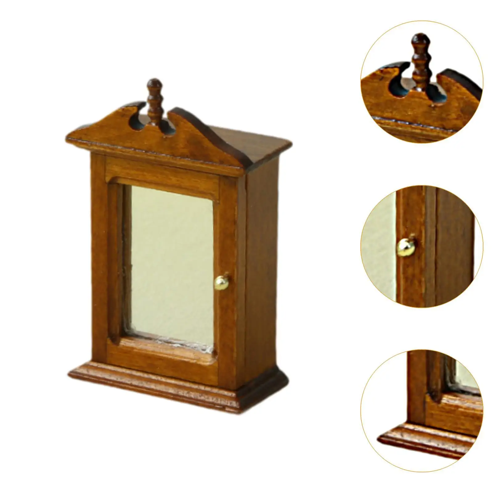 Guarda-roupa em miniatura para casa de bonecas em escala 1:12, acessórios para modelo de mini guarda-roupa, modelo de móveis