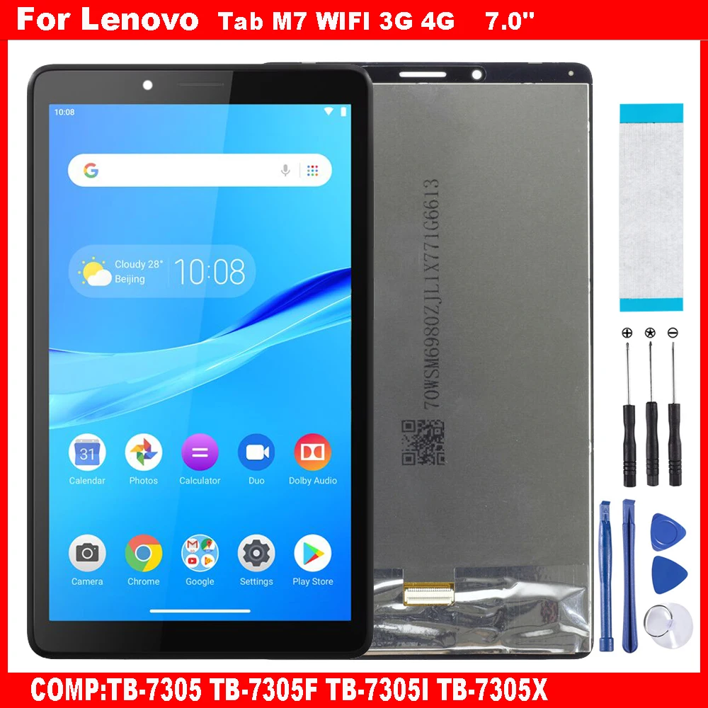 

AAA For Lenovo Tab M7 WIFI 3G 4G TB-7305 TB-7305F TB-7305I TB-7305X 7.0" LCD Display Touch Screen Digitizer Glass Assembly