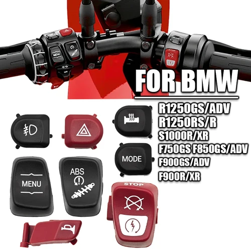 Imagen 1 del producto Cubierta de plástico para botón de interruptor de motocicleta, accesorios para BMW R1250GS R1250GS Adventure R1250RS R1250R S1000R S1000XR 2018-2024