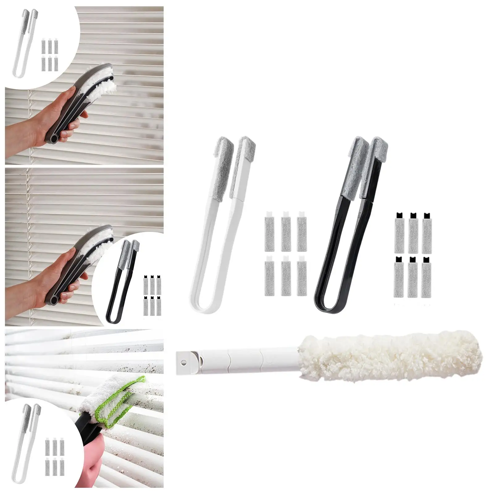 

Очиститель оконных жалюзи, щетка для пыли, универсальное средство для чистки окон для кухни, дома, мебели, бытовой техники, потолочный вентилятор, офис