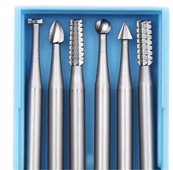 Dremel güç aracı aksesuarları için 6 adet çelik Burs döner Bur döner araçları çelik Burs takı yapımı için aşındırıcı aracı