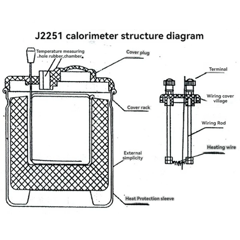 AA58 Physical Electrical Laboratory Equipment Calorimeter Teaching Apparatus,Specific Heat & Electrothermal Equivalent