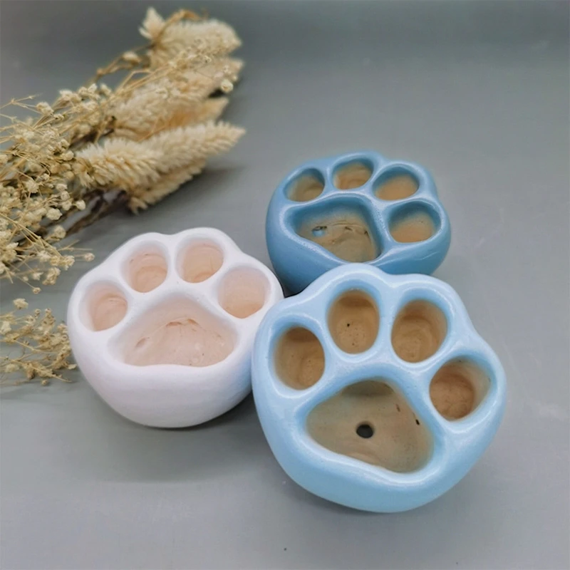 for Cat Claw Succulents Pot UV Crystal Epoxy Resin Mold Handmade Flower Pot Planter Silicone Mould DIY Clay Aroma Gypsum 37JB