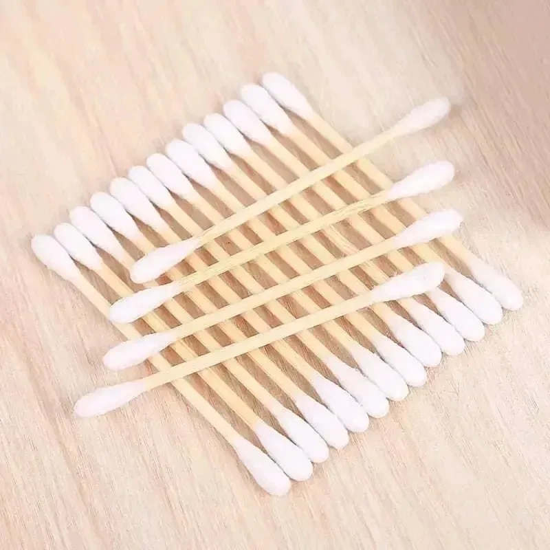 100/300/500pcs Makeup Remover Makeup Cleaning Sanitary Cotton Swabs Double-headed Cotton Pads Cotton Swabs Cotton Swabs