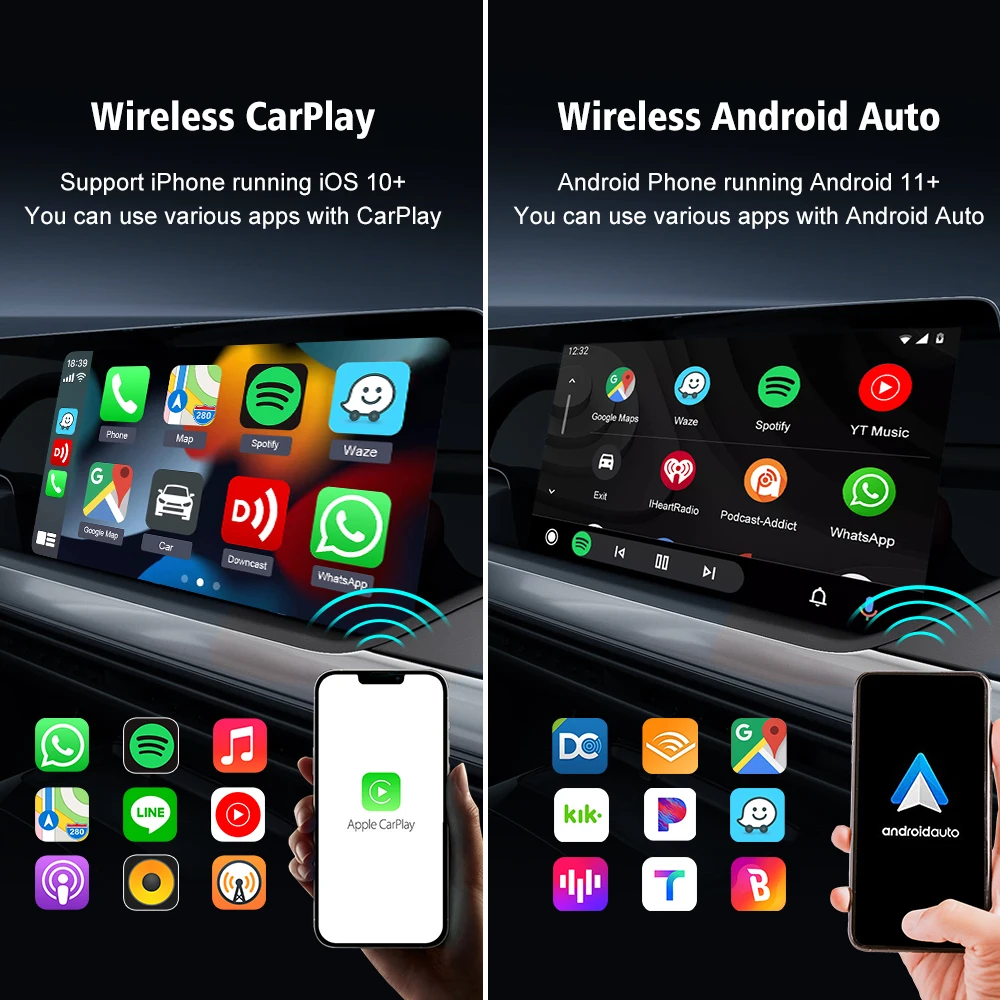 Carlinkit 5.0 vezetékes hogy Szikratávirát carplay android automat dongle Szikratávirát Adapter spotify waze wifi Bluetooth Viadal mód carplay Loggia