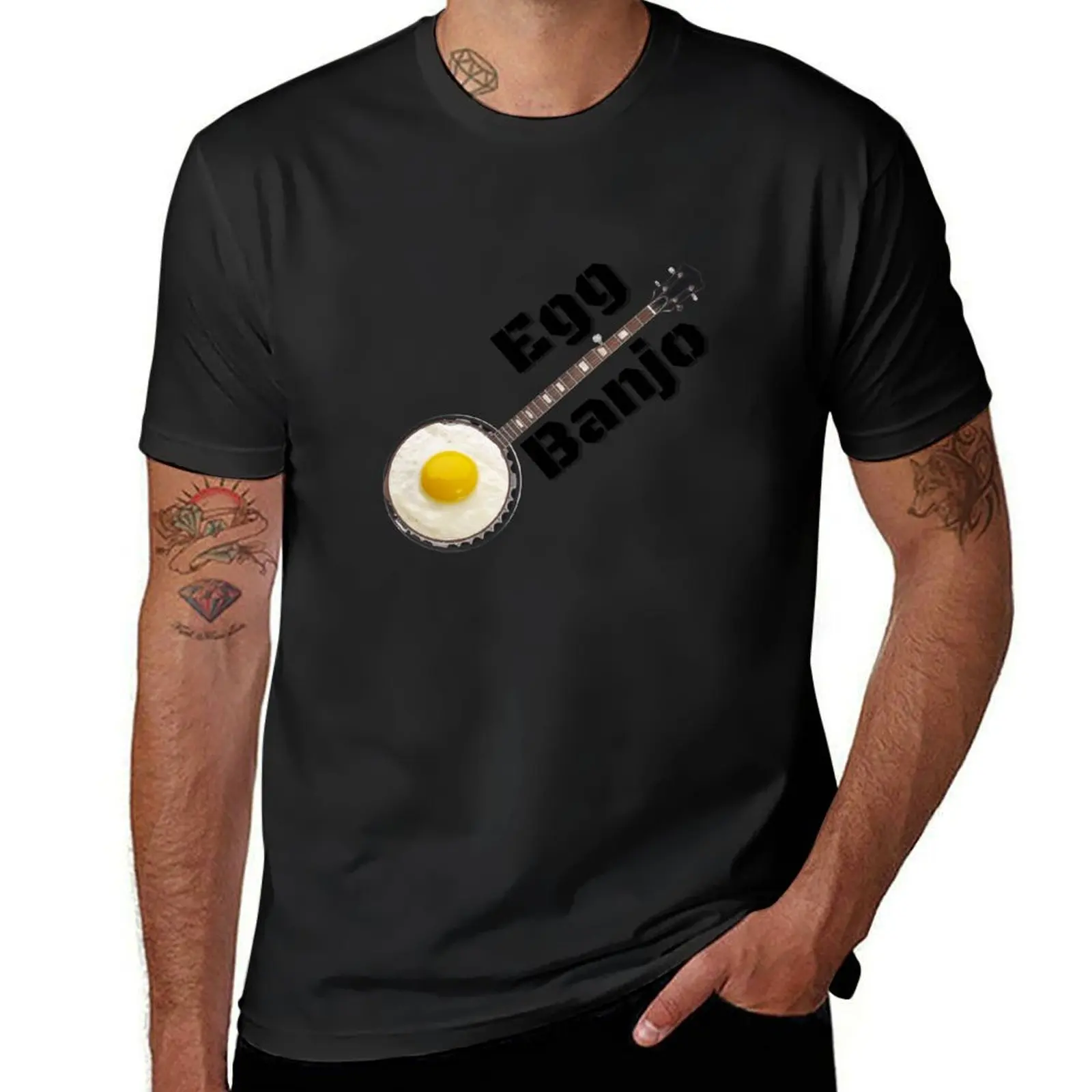 Egg Banjo T-Shirt customs for a boy plain white t shirts men