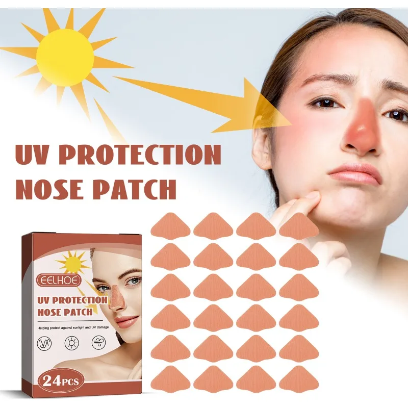 Parche de protección solar para la nariz, ligero, cómodo, transpirable, resistente a los rayos UV, protector solar Facial refrescante