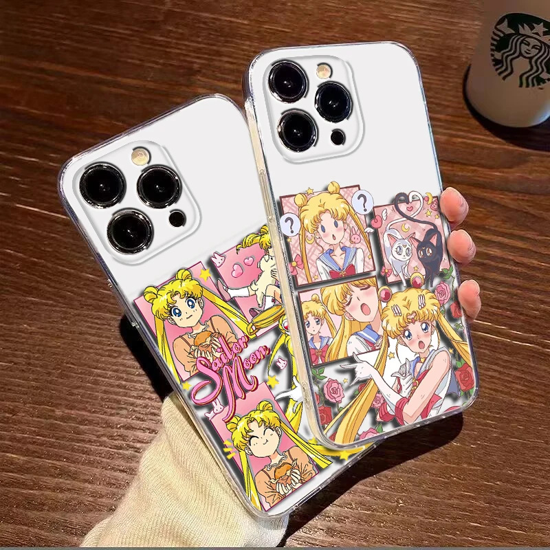 Sailor Moon Soft Case dla Moto G4 Plus G41 G5 Plus G50 G51 G5S G6 Play G60 G7 Power G71 G5 G9