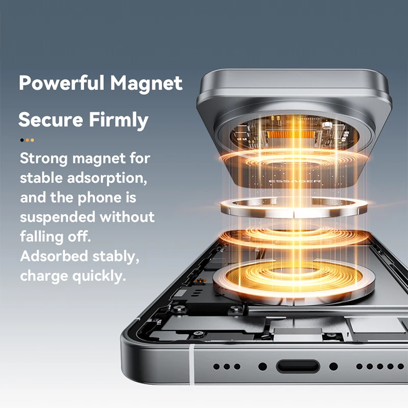 

Беспроводное зарядное устройство 2-в-1 Qi2 15 Вт с магнитной подставкой для iPhone 17/16/15 Pro, AirPods, Apple Watch 8/9 - Беспроводная зарядная база