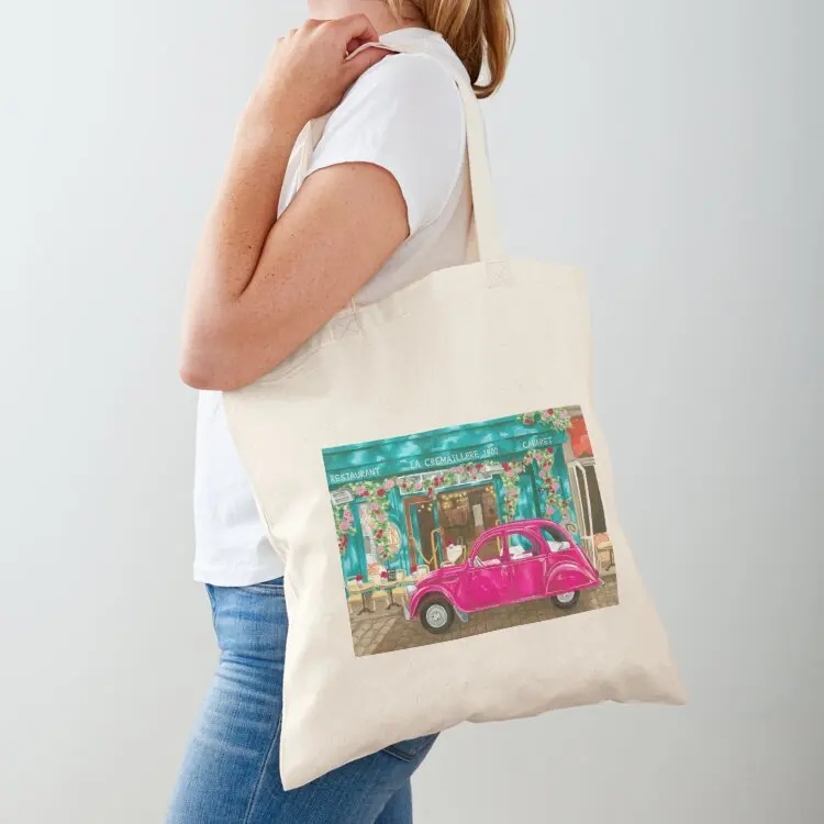 Paris - Restaurant Front Tote Bag shopper bag women Shopper bag hand Lady bags